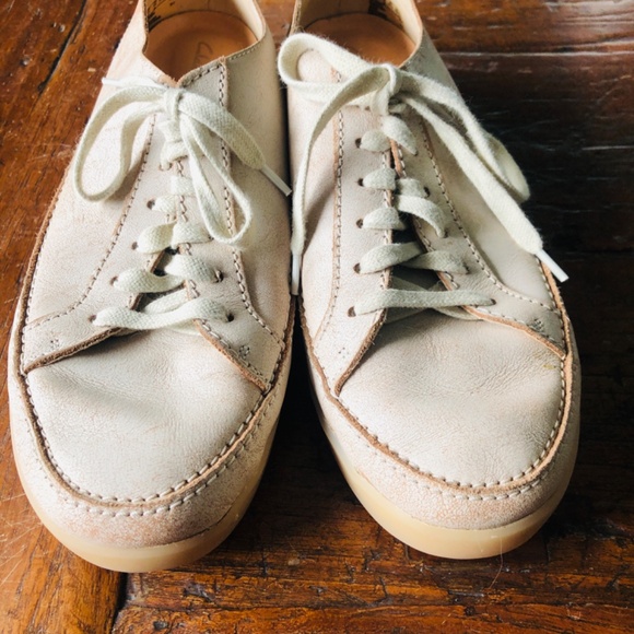 Clarks leather tie-up sneakers US10 EU41 - Picture 4 of 13